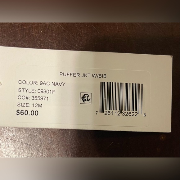 Rothschild jacket, Toddler size 12 months, NWT - Picture 4 of 5